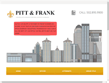 Tablet Screenshot of pittandfrank.com